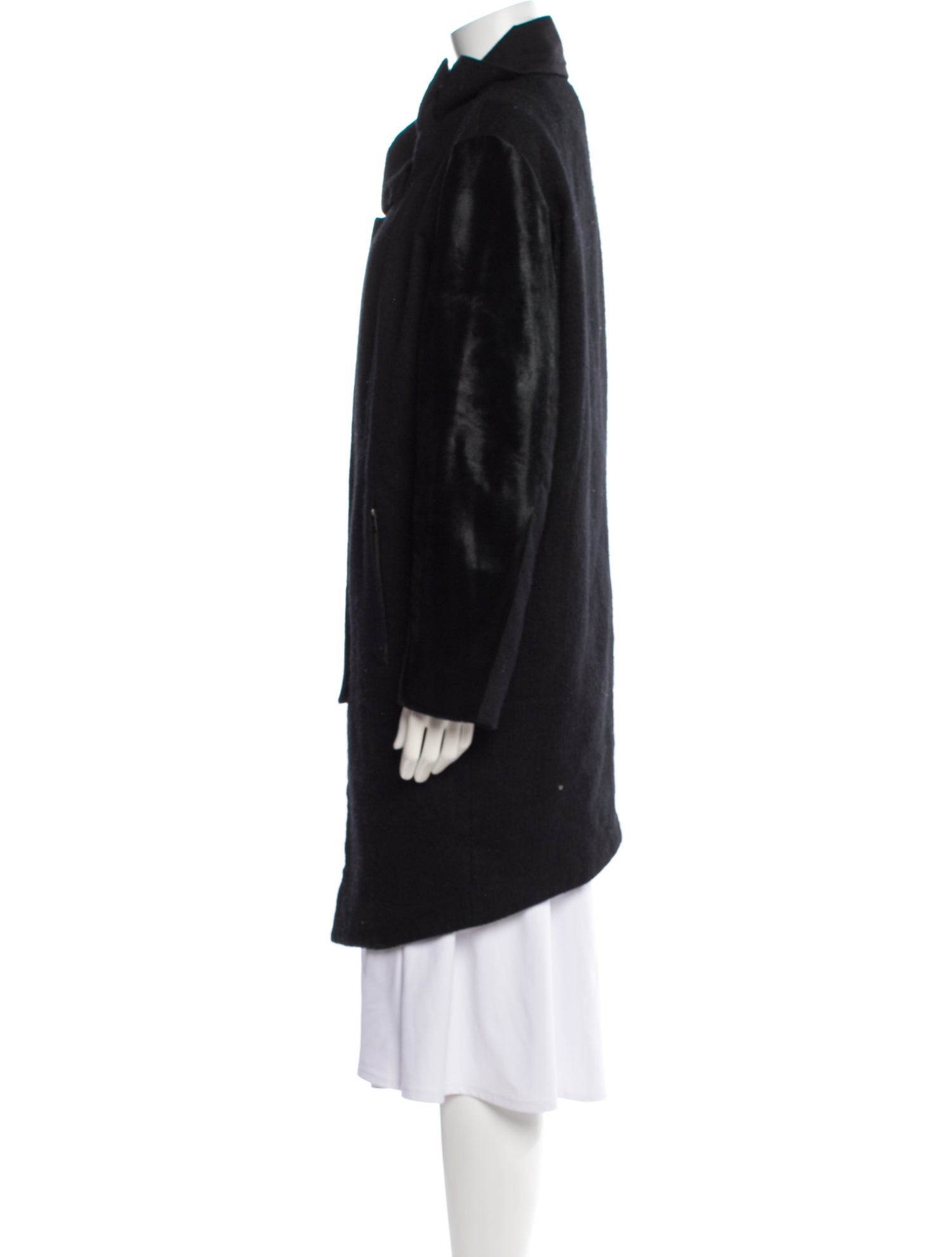 Helmut Lang Faux Fur Coat