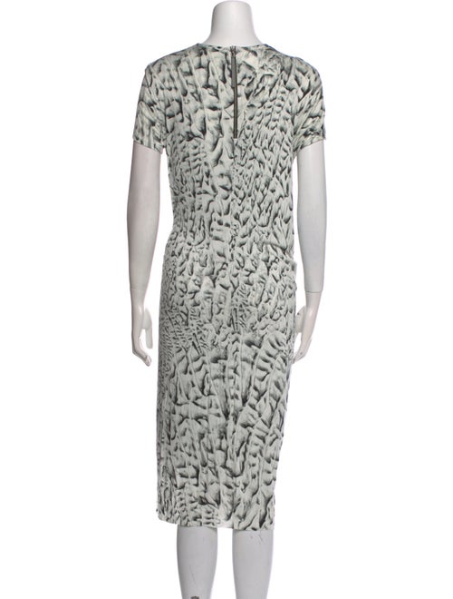 Helmut Lang Printed Midi Length Dress