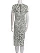 Helmut Lang Printed Midi Length Dress