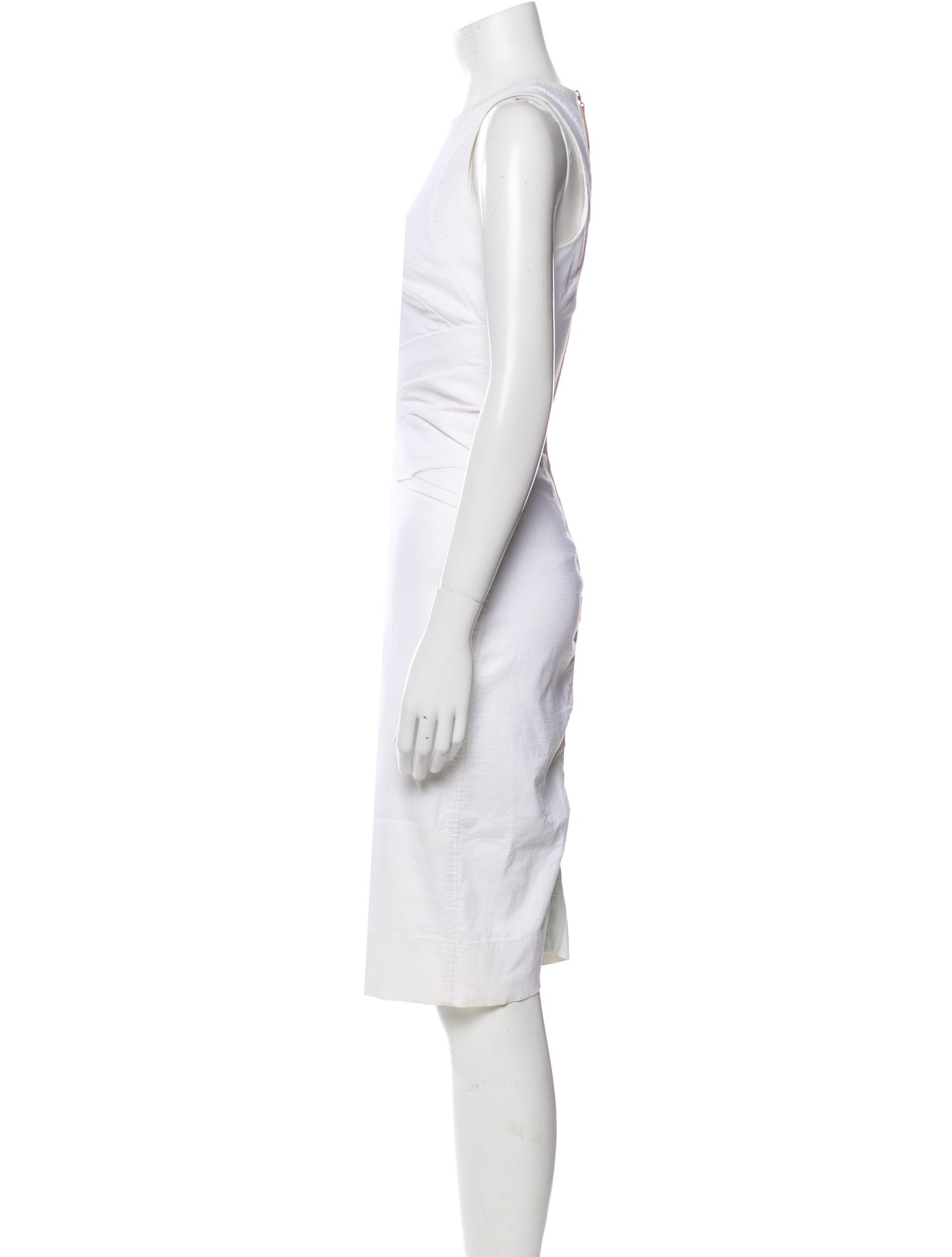 Helmut Lang Crew Neck Midi Length Dress