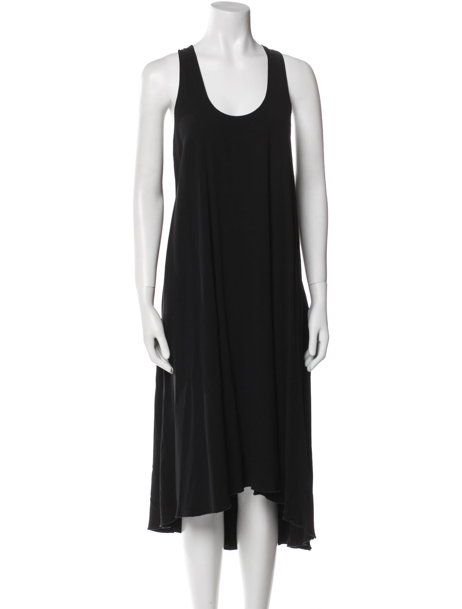 Helmut Lang Scoop Neck Midi Length Dress