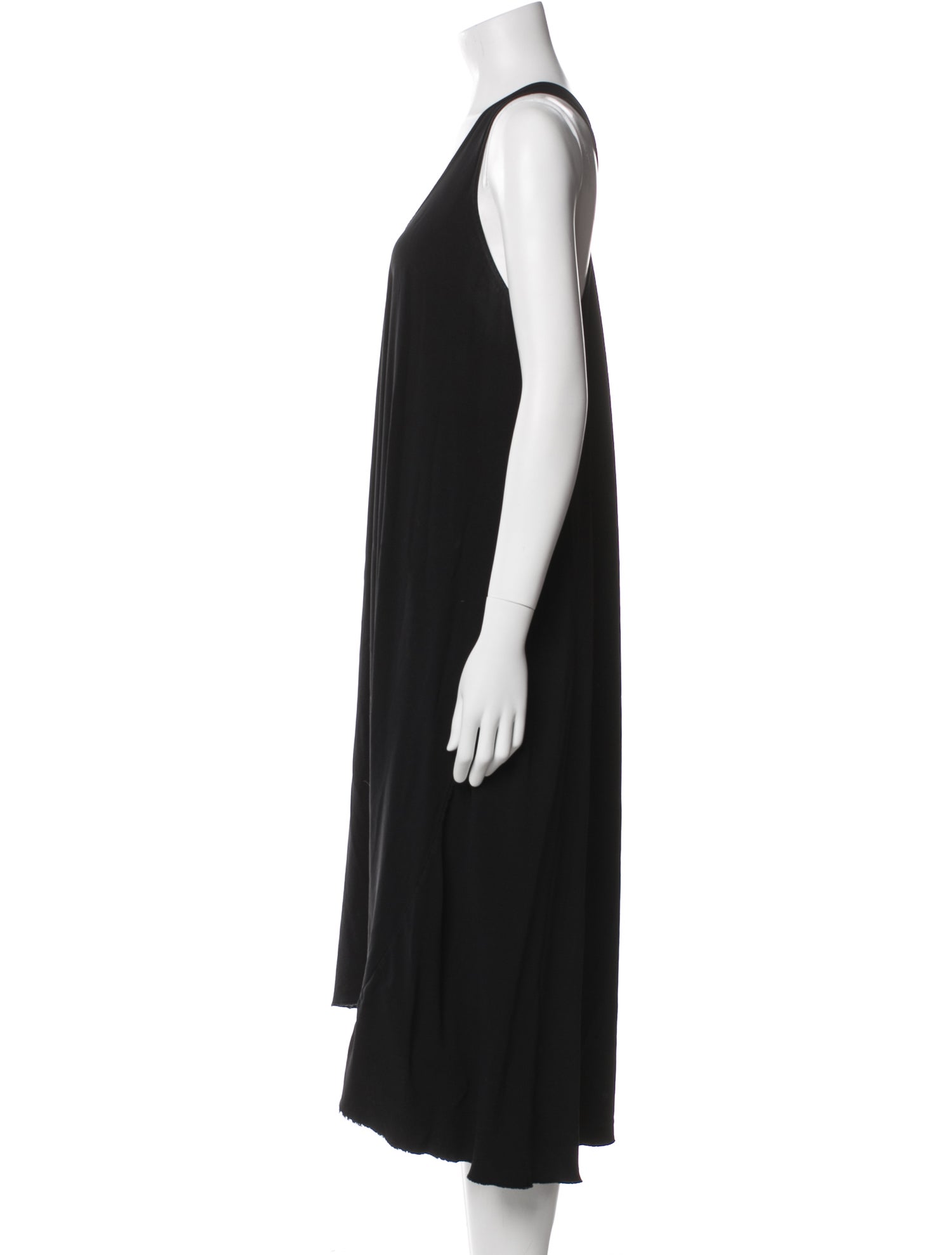 Helmut Lang Scoop Neck Midi Length Dress