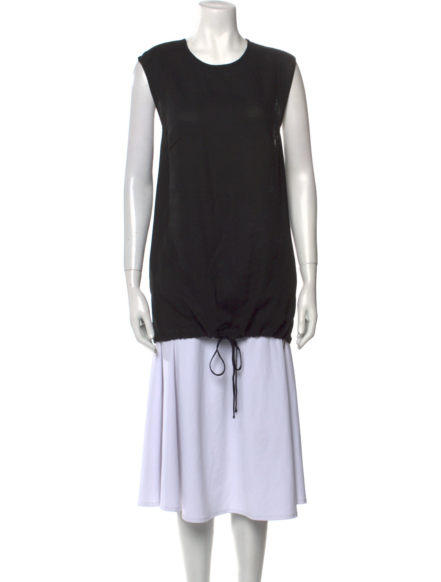 Helmut Lang Crew Neck Short Sleeve Tank Top