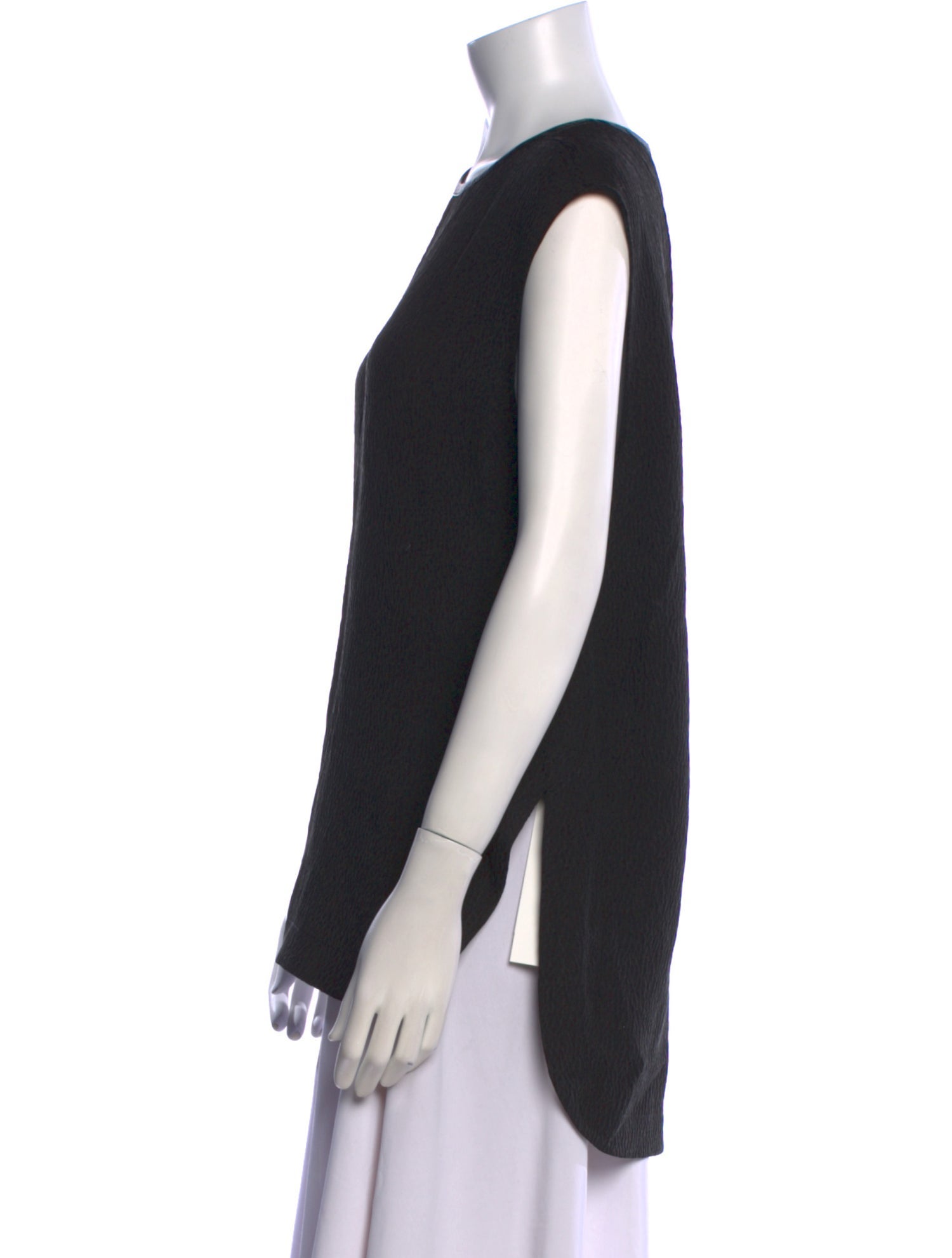 Helmut Lang Silk Crew Neck Top