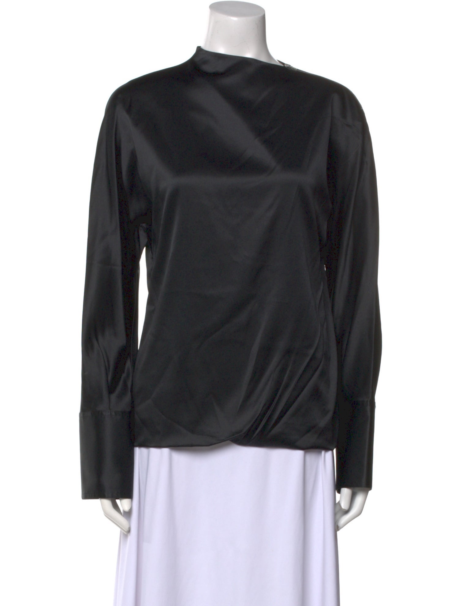Helmut Lang Silk Asymmetrical Blouse w/ Tags