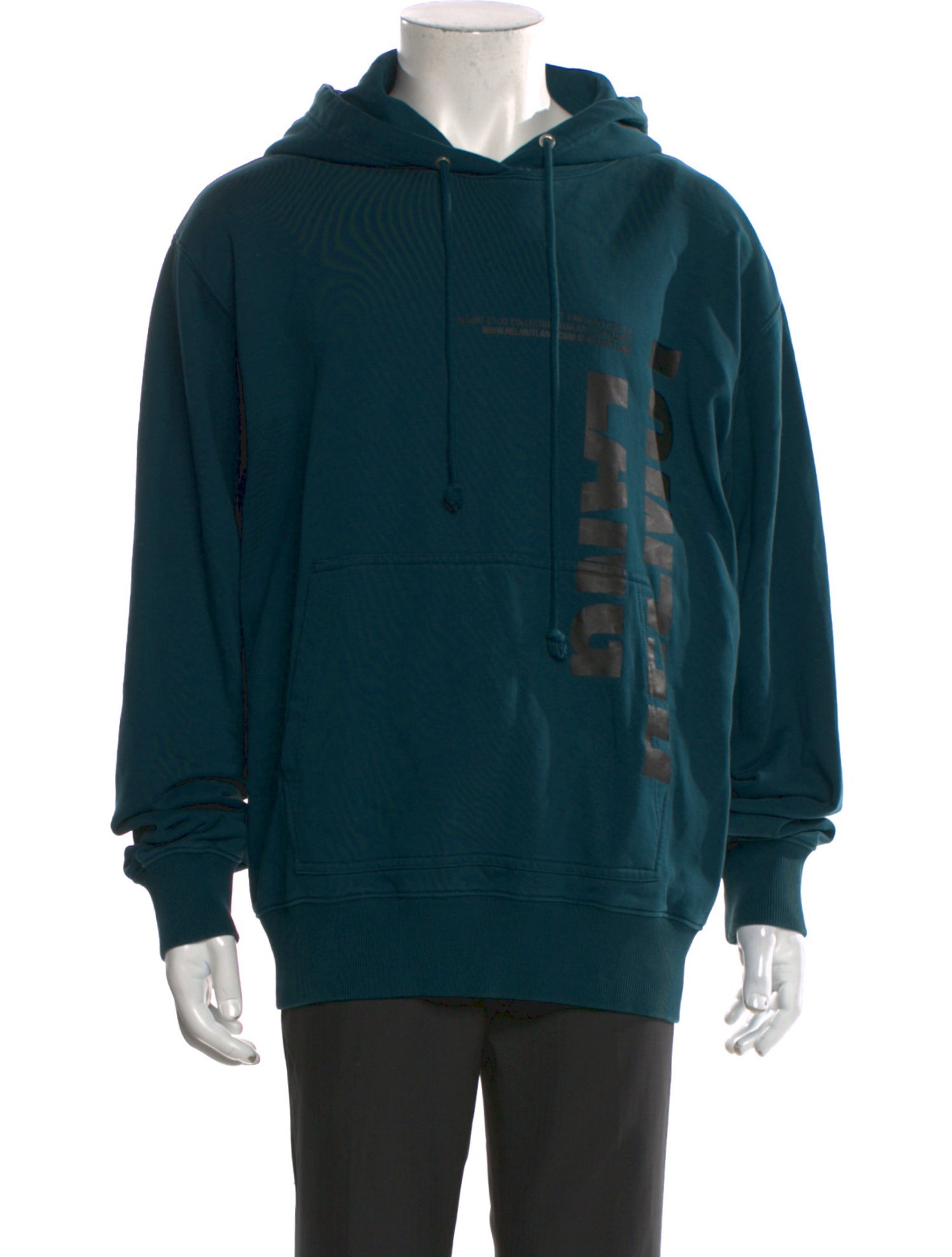 Helmut Lang Graphic Print Crew Neck Hoodie