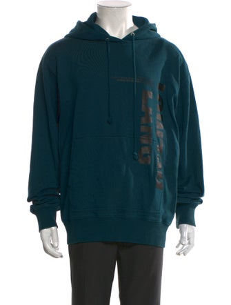 Helmut Lang Graphic Print Crew Neck Hoodie