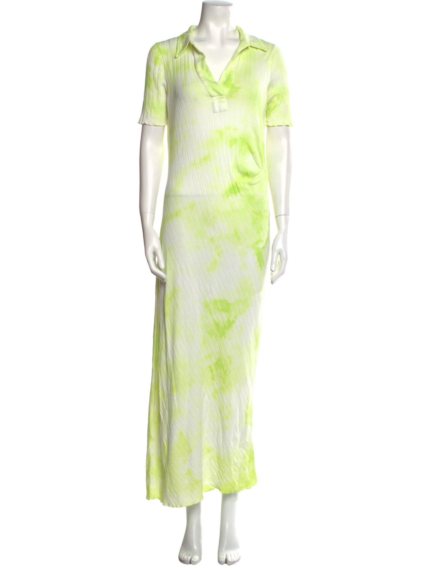 Helmut Lang Tie-Dye Print Long Dress