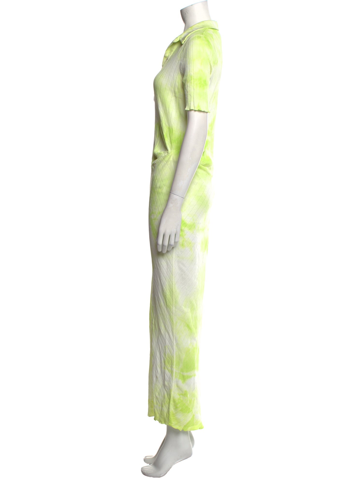 Helmut Lang Tie-Dye Print Long Dress