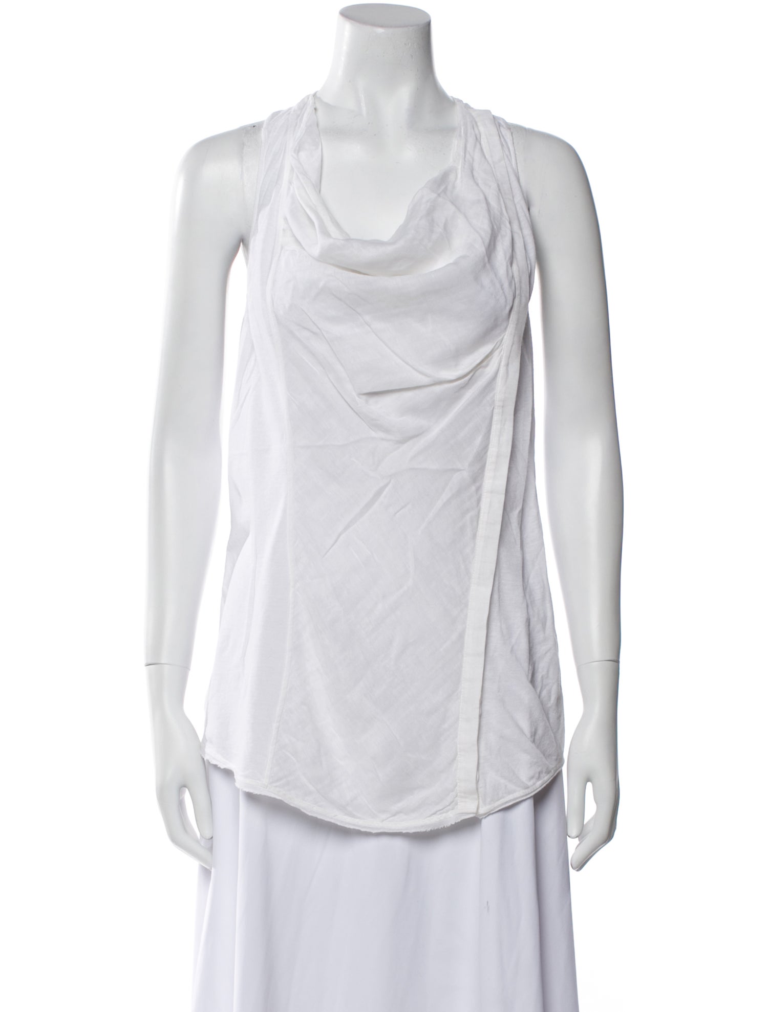 Helmut Lang Cowl Neck Sleeveless Top