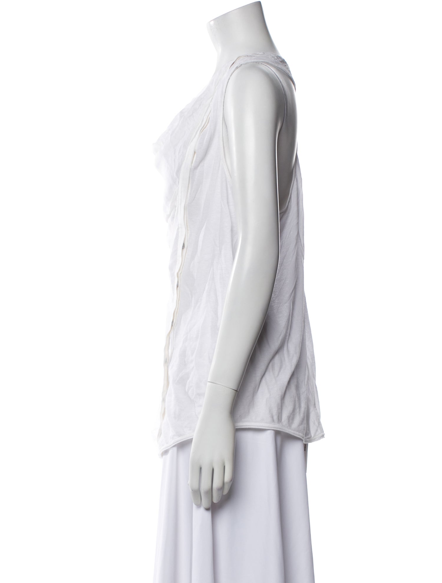 Helmut Lang Cowl Neck Sleeveless Top