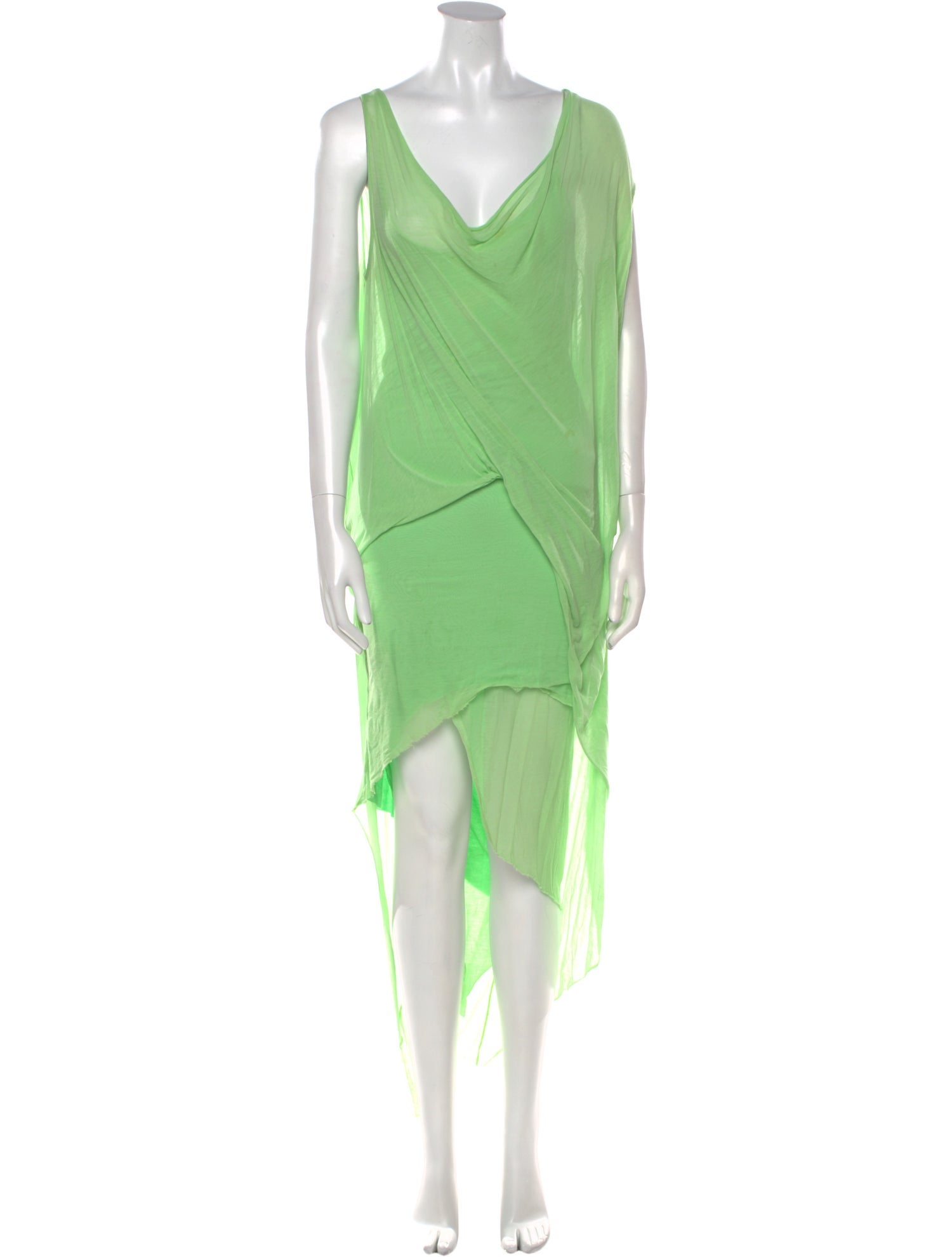 Helmut Lang Cowl Neck Long Dress
