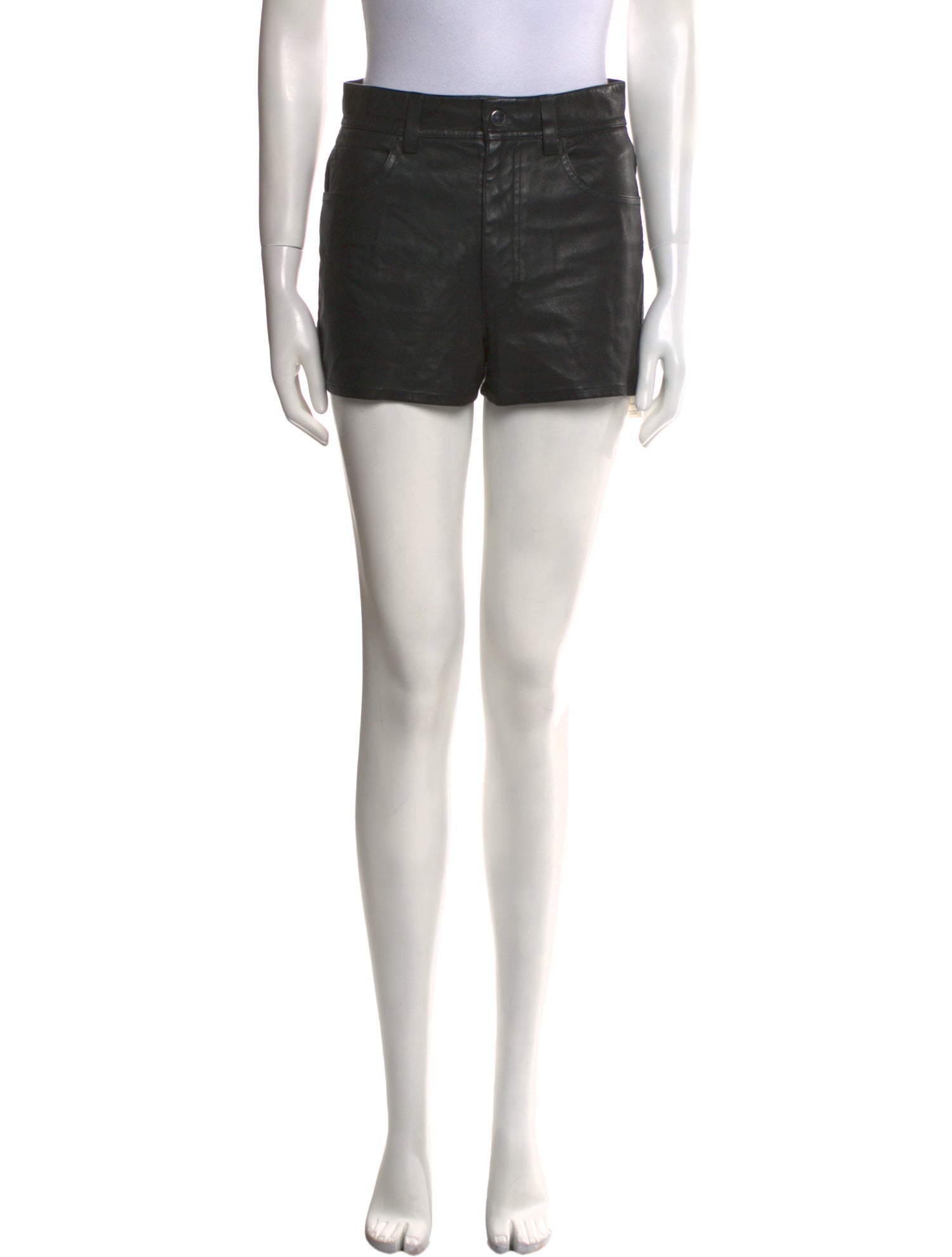 Helmut Lang Leather Mini Shorts