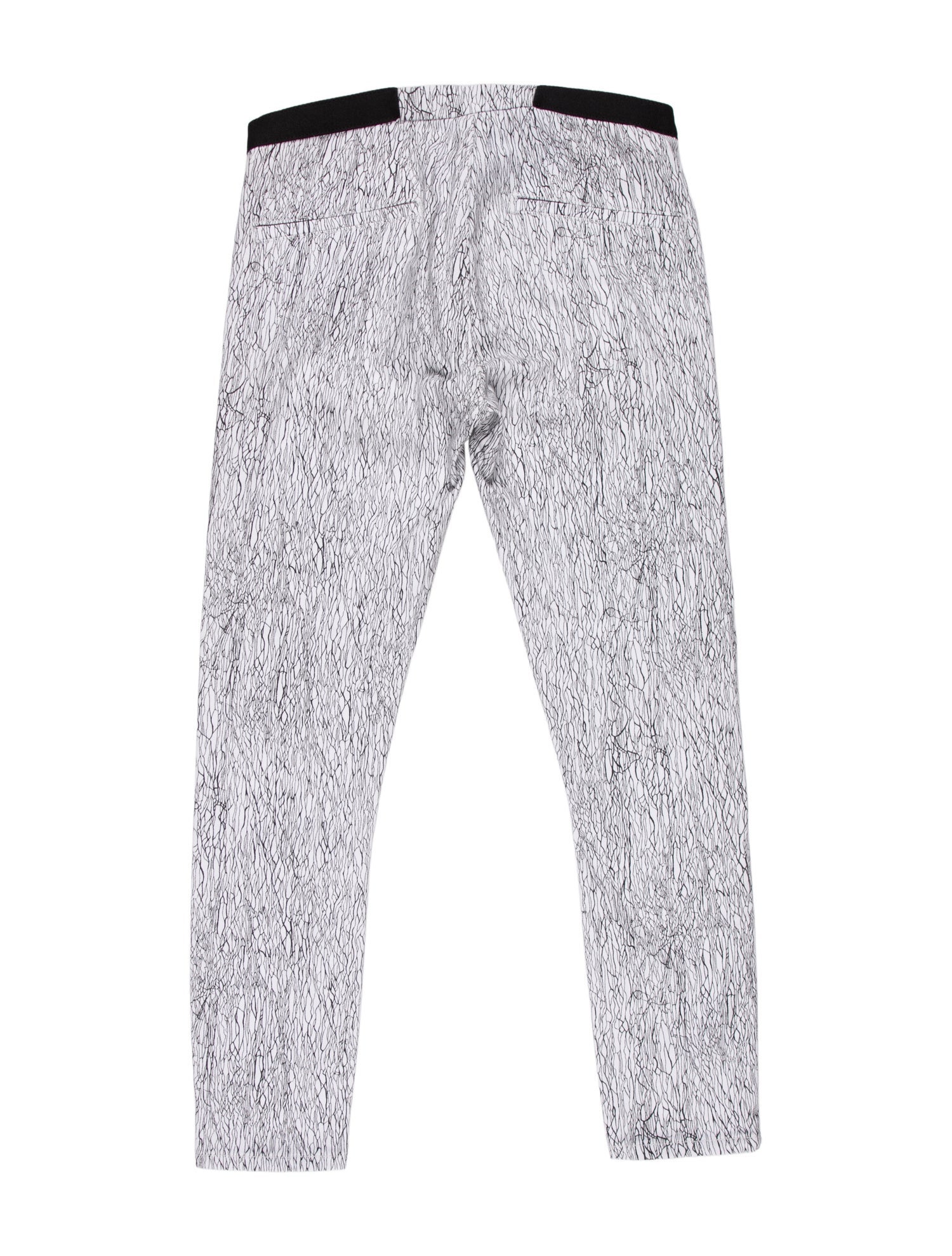Helmut Lang Printed Skinny Leg Pants