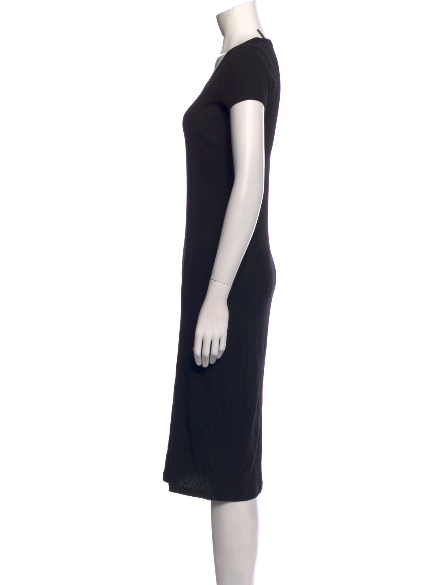 Helmut Lang Scoop Neck Midi Length Dress