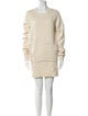 Helmut Lang Wool Distressed Accents Skirt Set