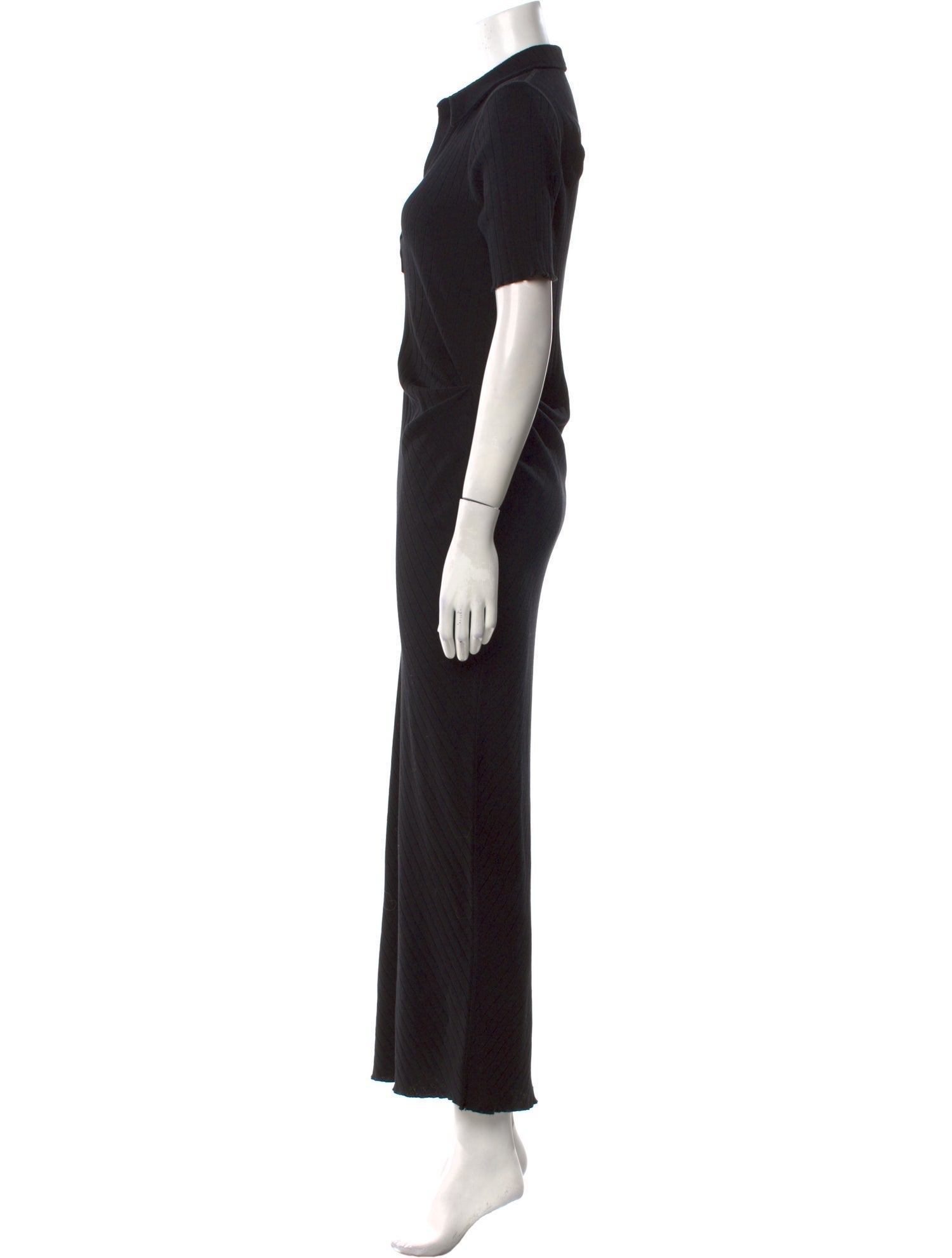 Helmut Lang V-Neck Long Dress