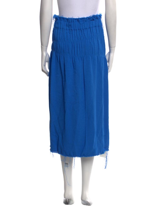 Helmut Lang Distressed Accents Midi Length Skirt