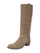 Helmut Lang Suede Riding Boots