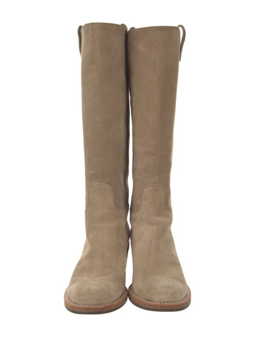 Helmut Lang Suede Riding Boots