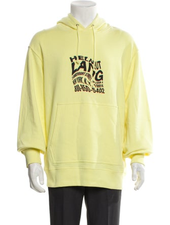 Helmut Lang Graphic Print Crew Neck Hoodie