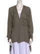 Helmut Lang V-Neck Long Sleeve Blouse