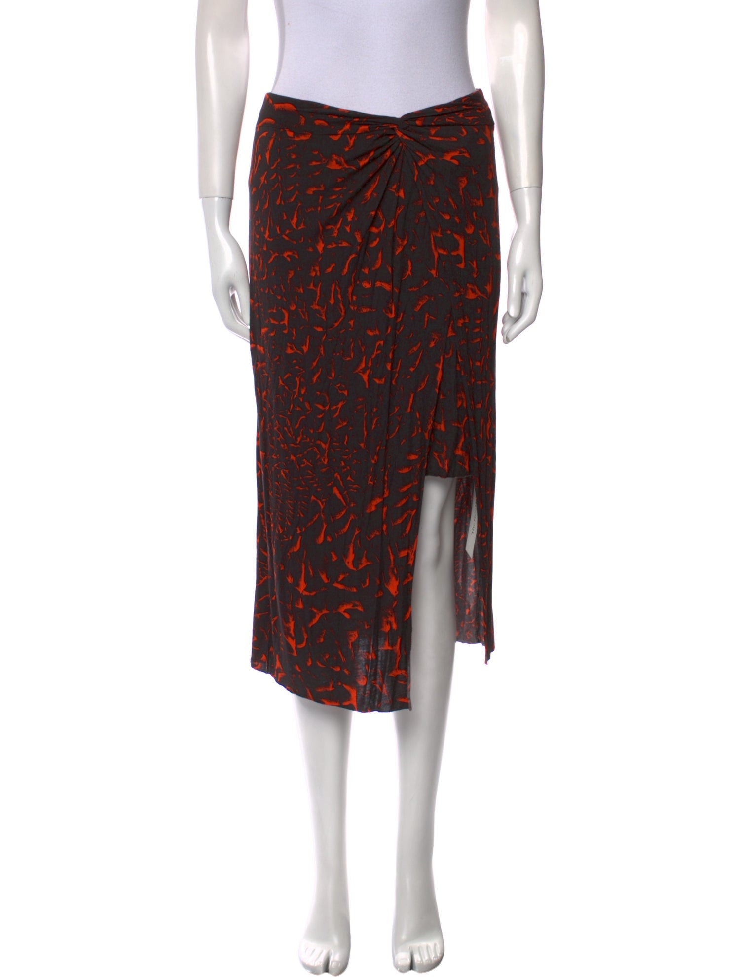 Helmut Lang Printed Knee-Length Skirt