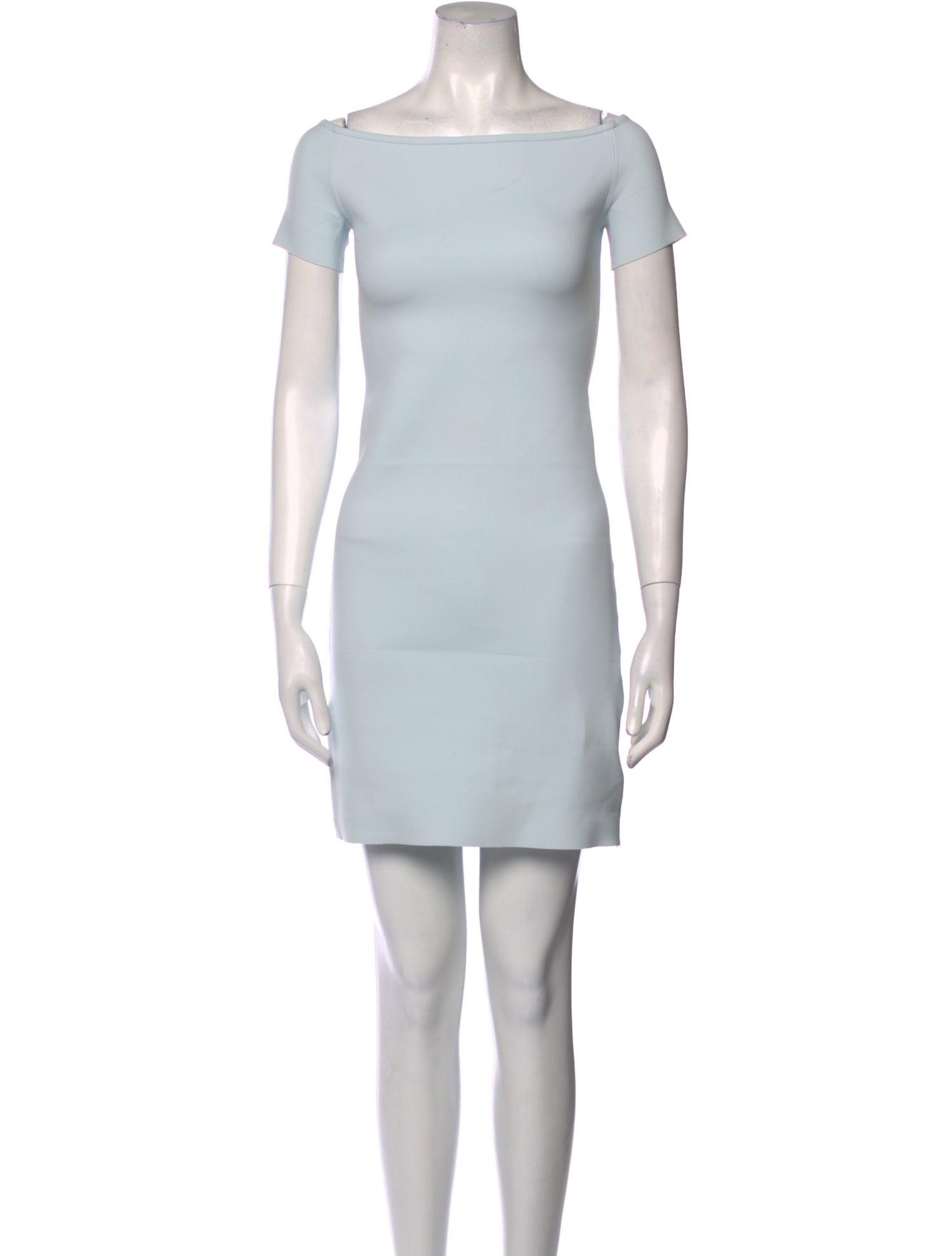 Helmut Lang Bateau Neckline Mini Dress