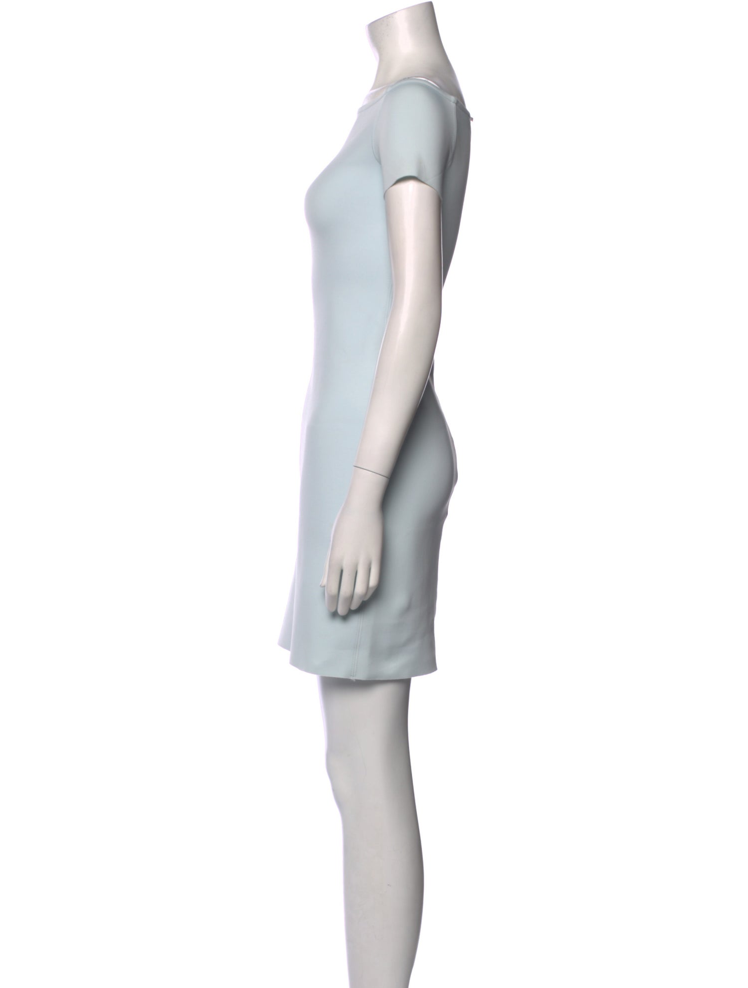 Helmut Lang Bateau Neckline Mini Dress