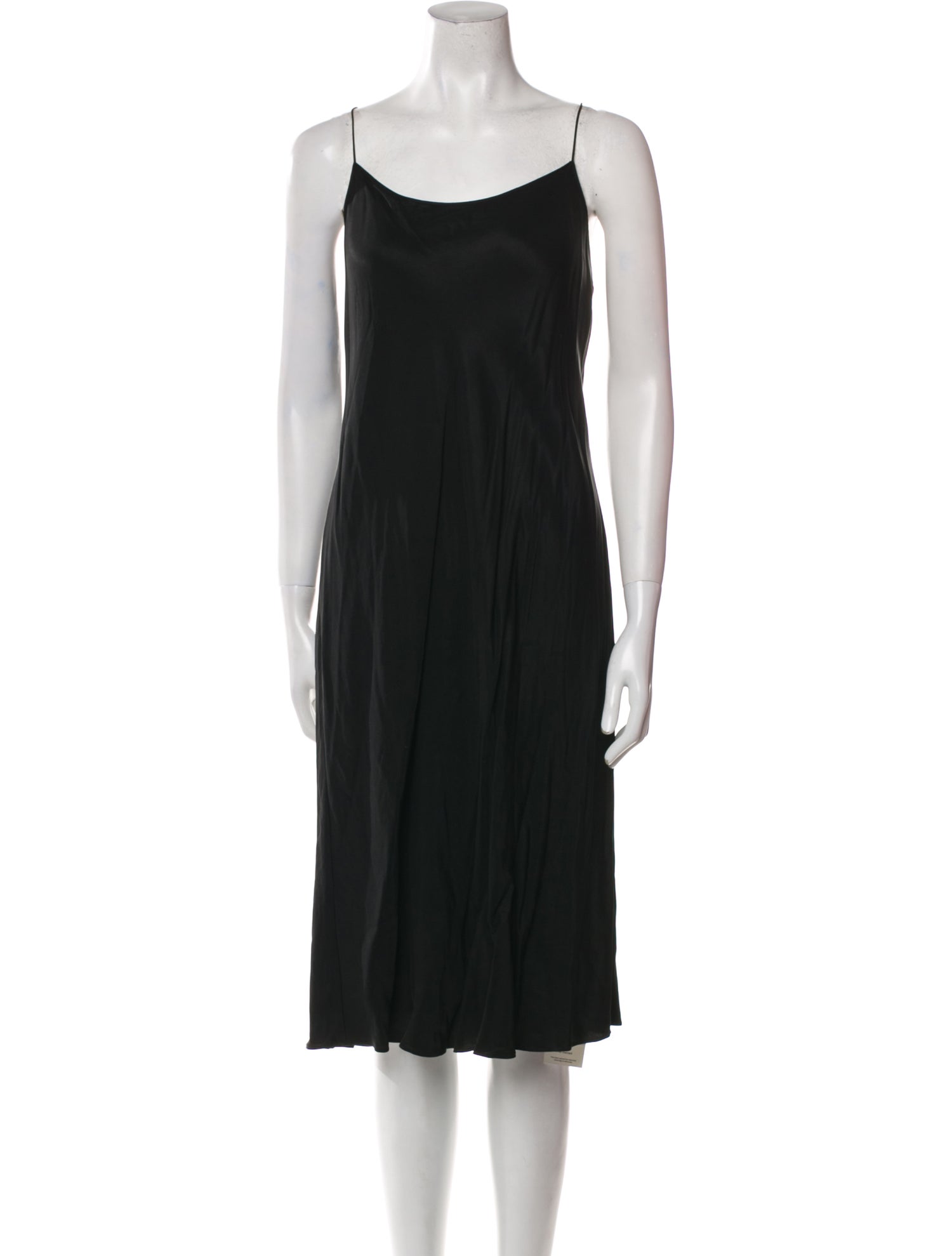 Helmut Lang Scoop Neck Midi Length Dress
