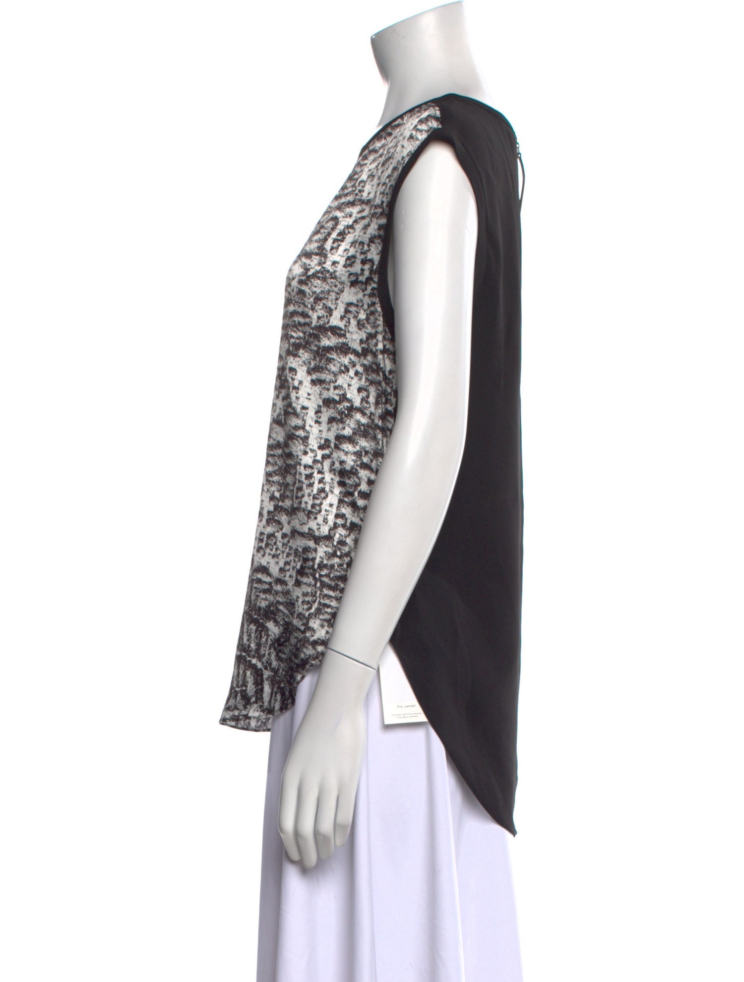 Helmut Lang Printed Crew Neck Top