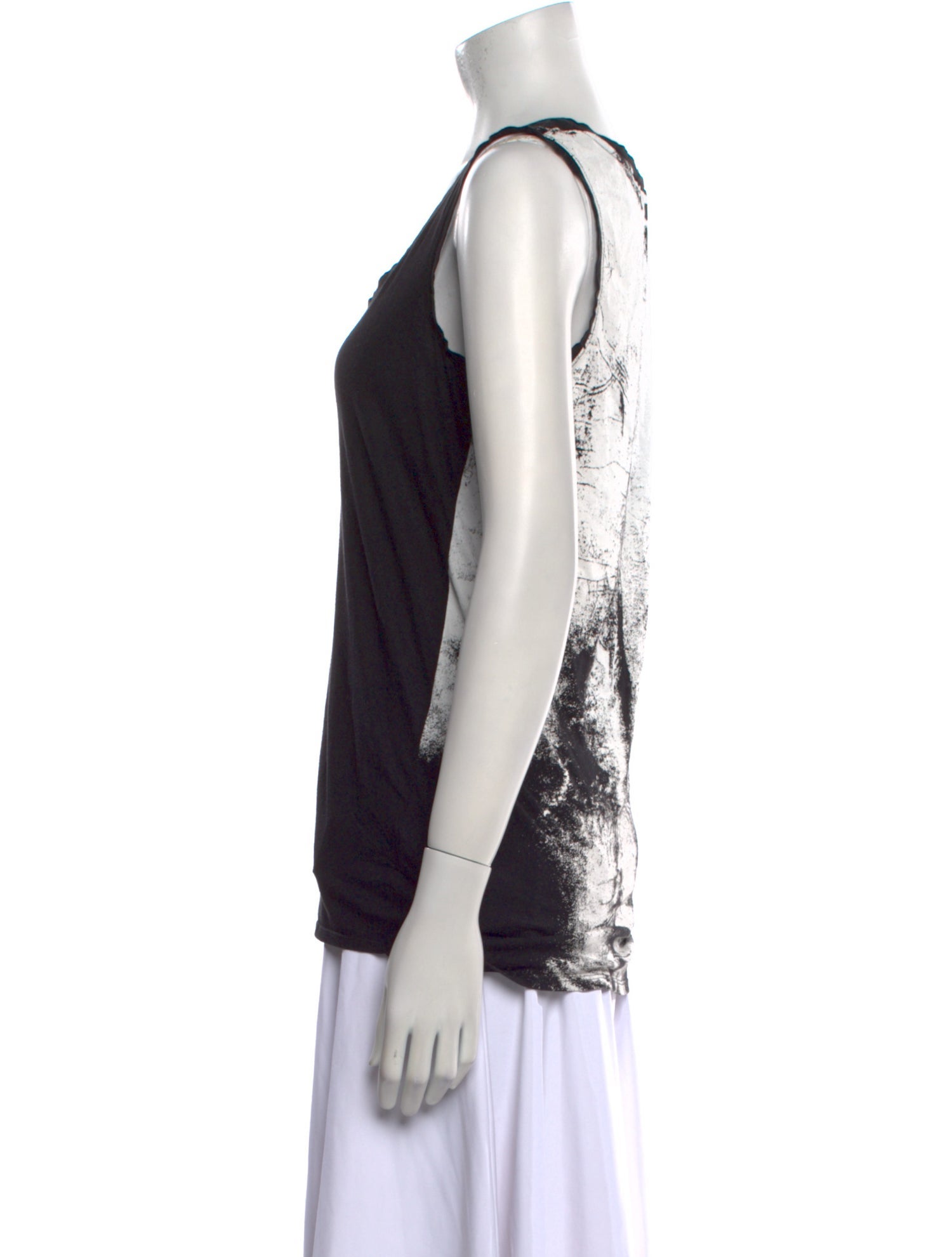 Helmut Lang Scoop Neck Sleeveless Top