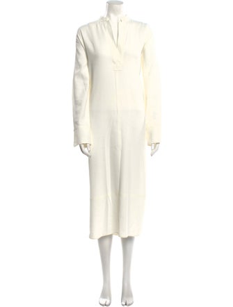 Helmut Lang V-Neck Long Dress