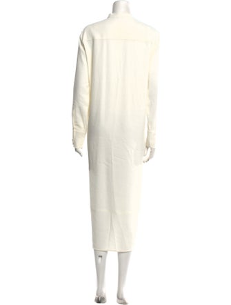 Helmut Lang V-Neck Long Dress