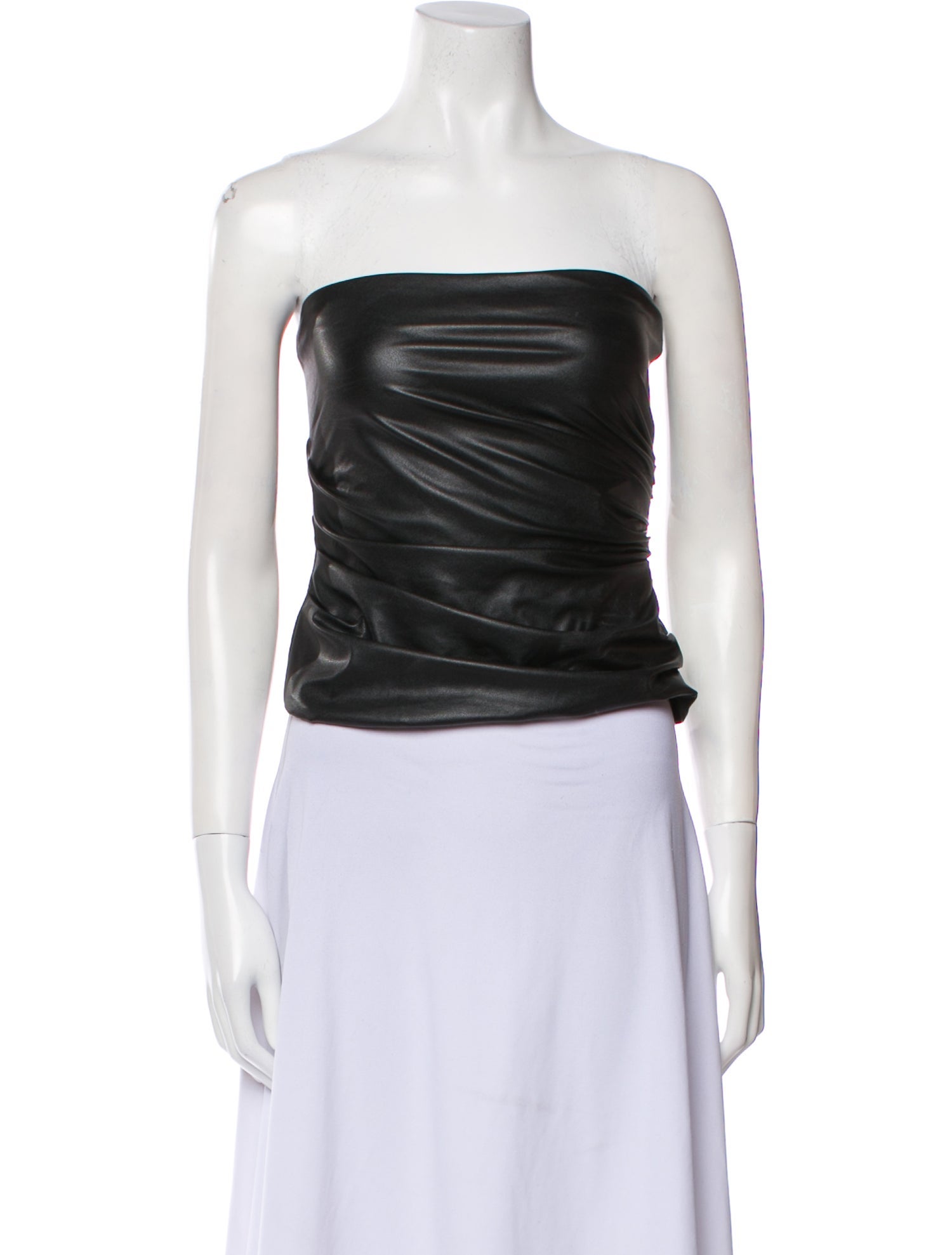 Helmut Lang Strapless Crop Top