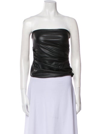 Helmut Lang Strapless Crop Top