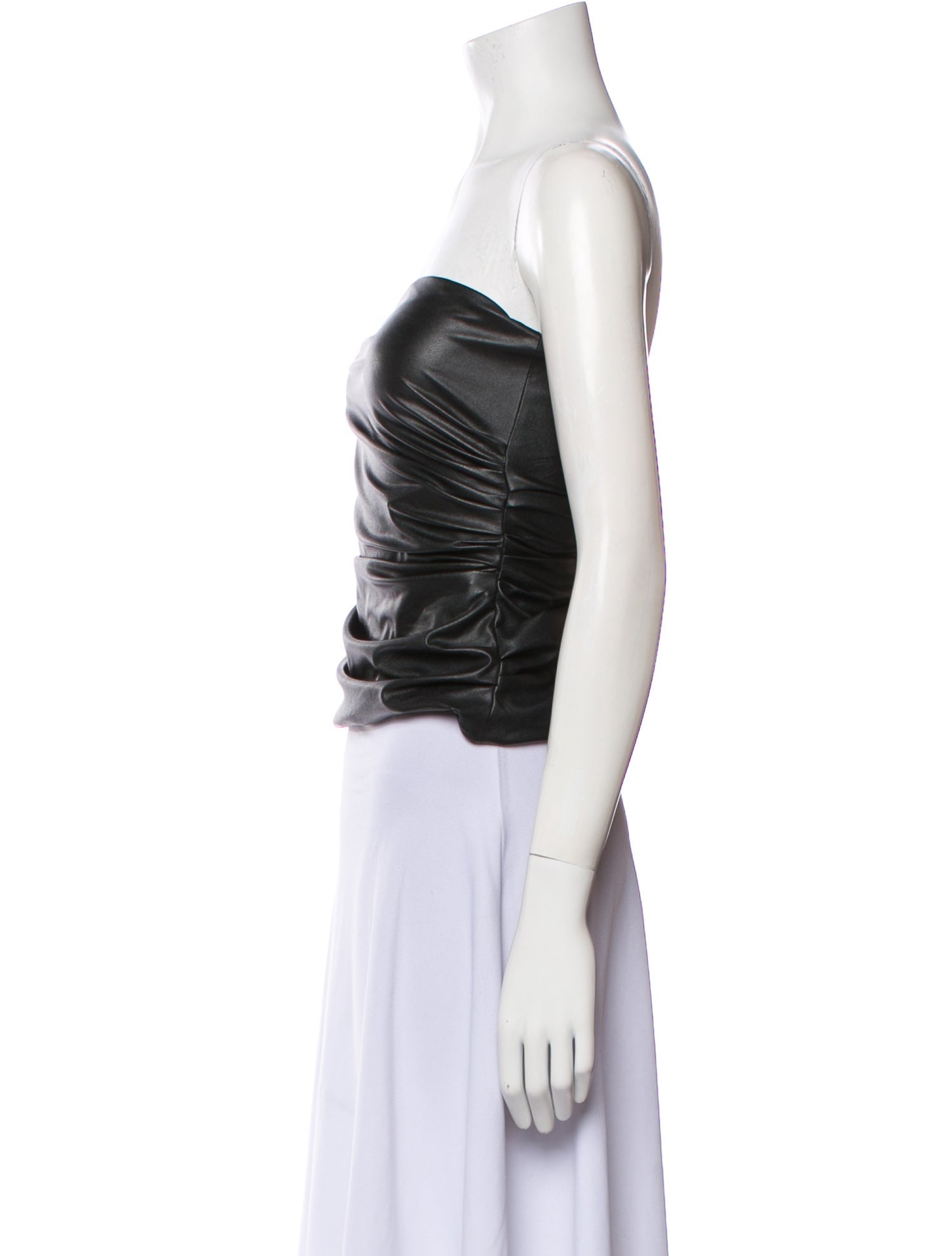 Helmut Lang Strapless Crop Top