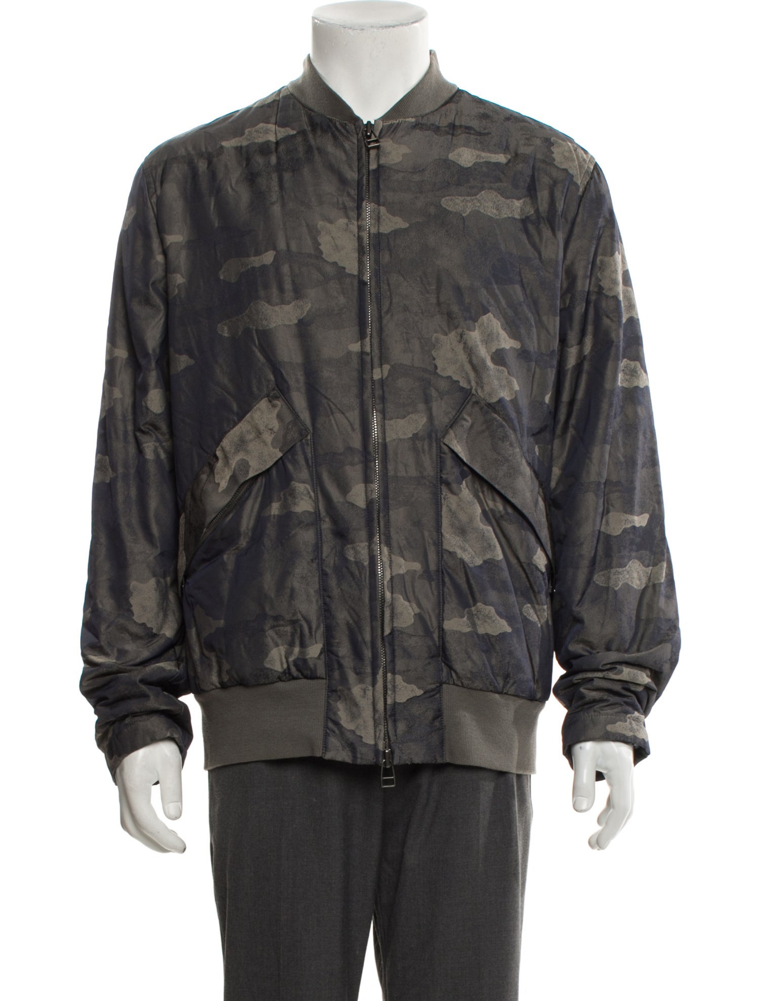 Helmut Lang Camouflage Print Utility Jacket