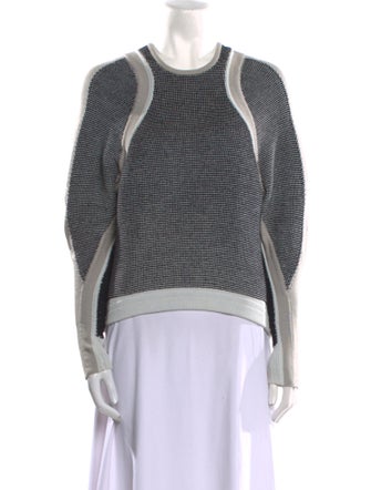 Helmut Lang Striped Scoop Neck Sweater