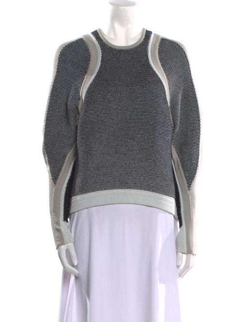 Helmut Lang Striped Scoop Neck Sweater