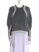 Helmut Lang Striped Scoop Neck Sweater