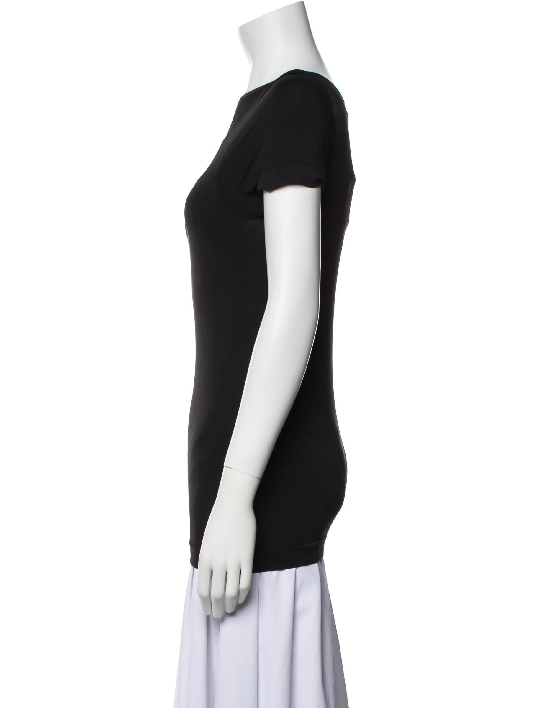 Helmut Lang One-Shoulder Short Sleeve Top