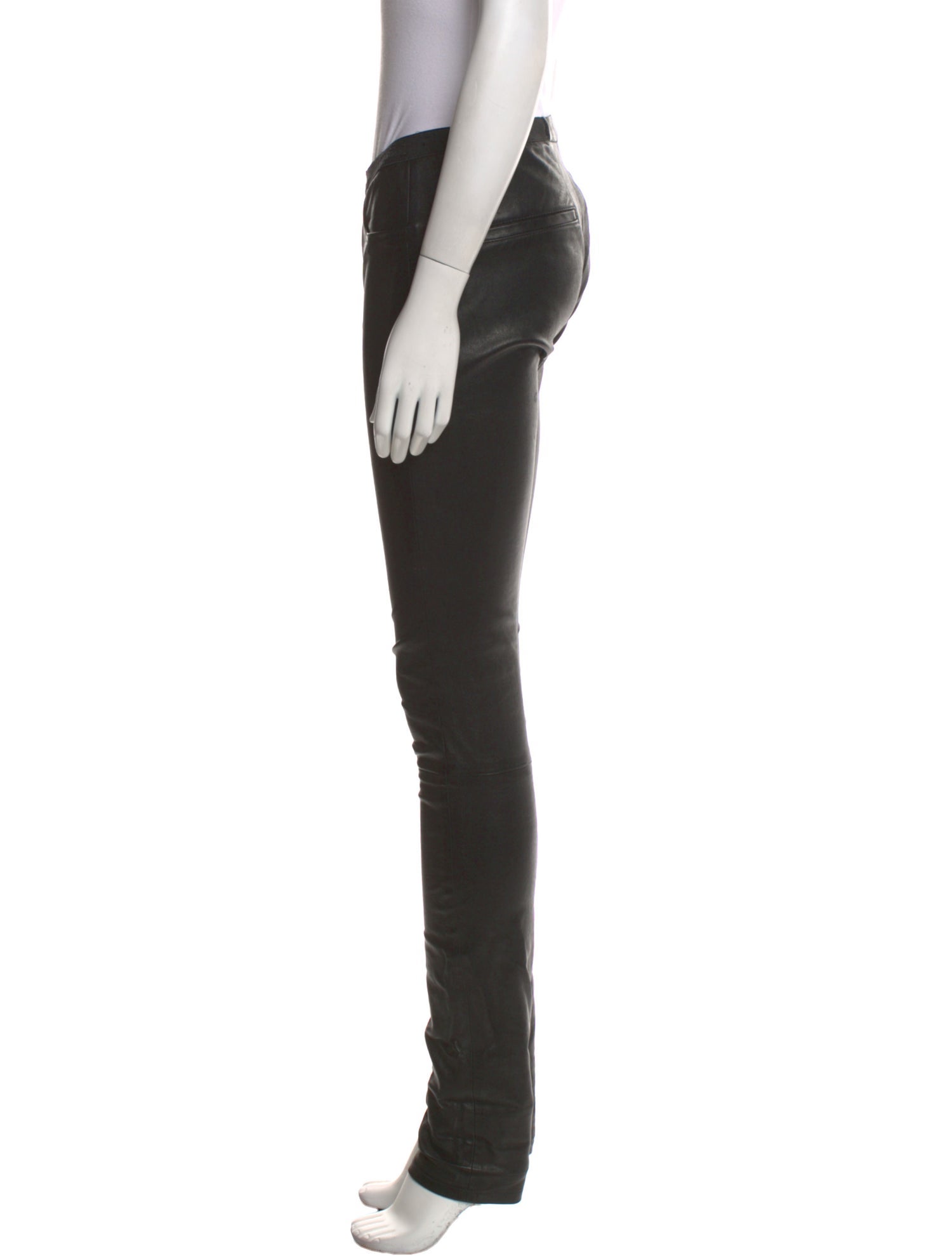 Helmut Lang Leather Skinny Leg Pants