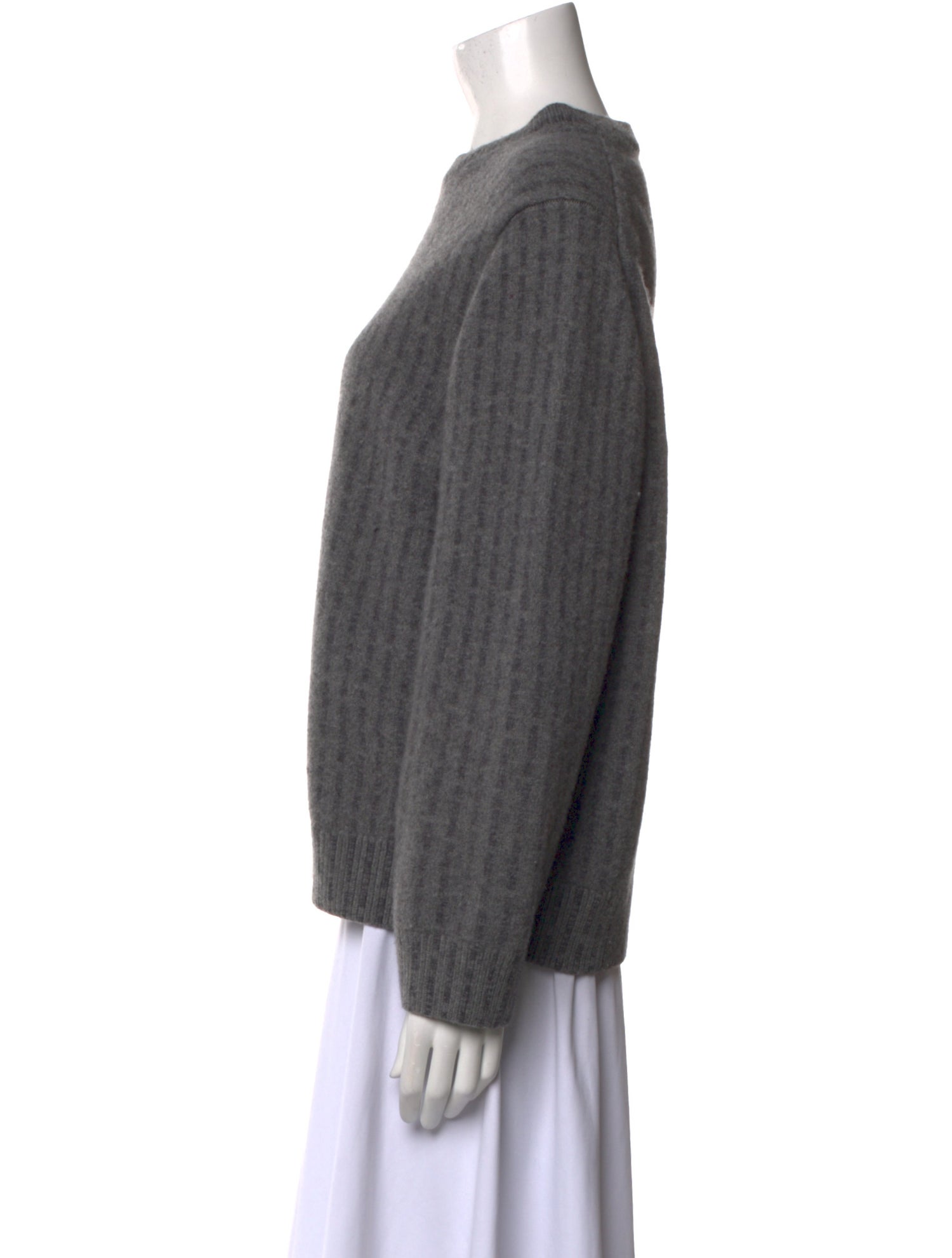 Helmut Lang Merino Wool Mock Neck Sweater