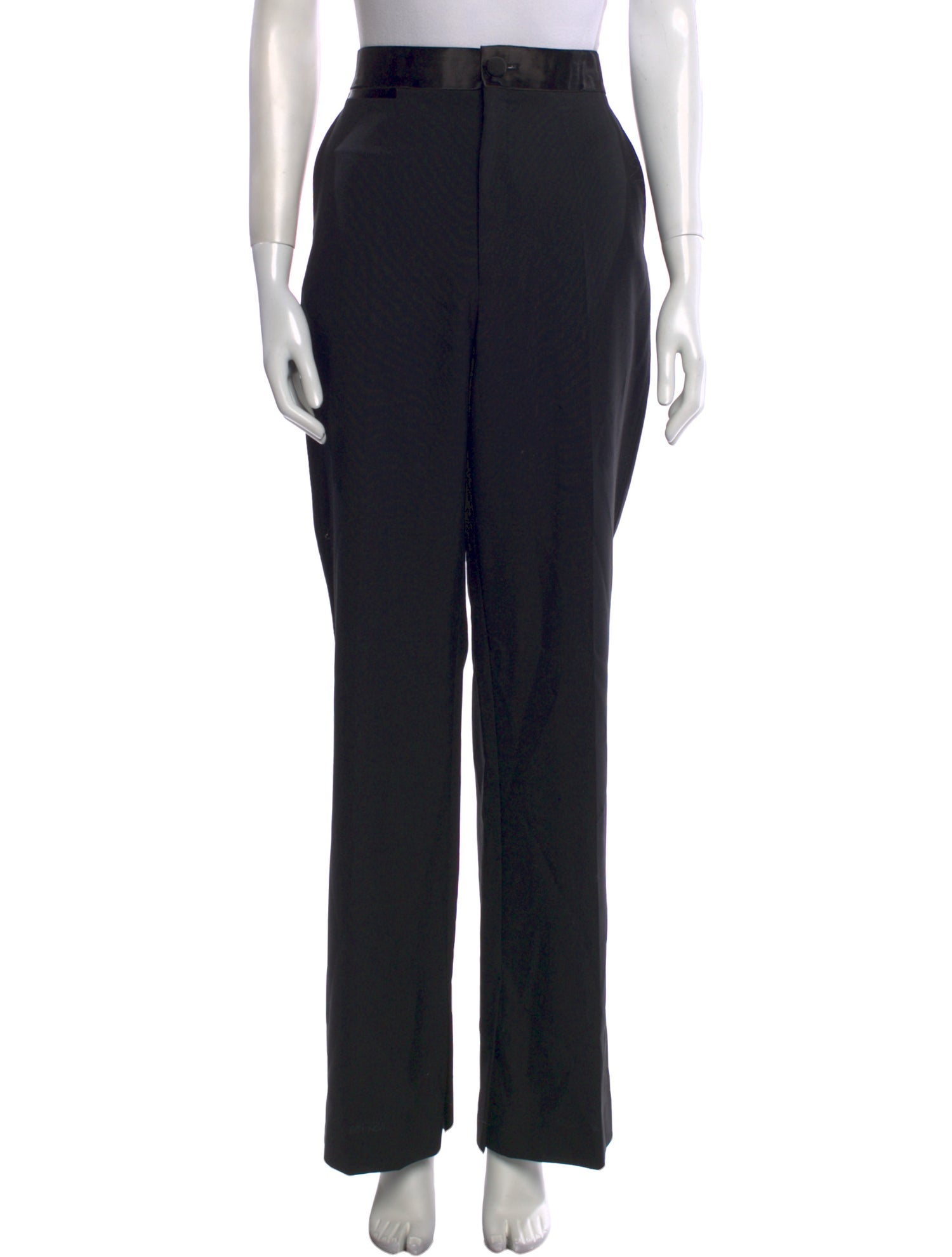 Helmut Lang Virgin Wool Wide Leg Pants