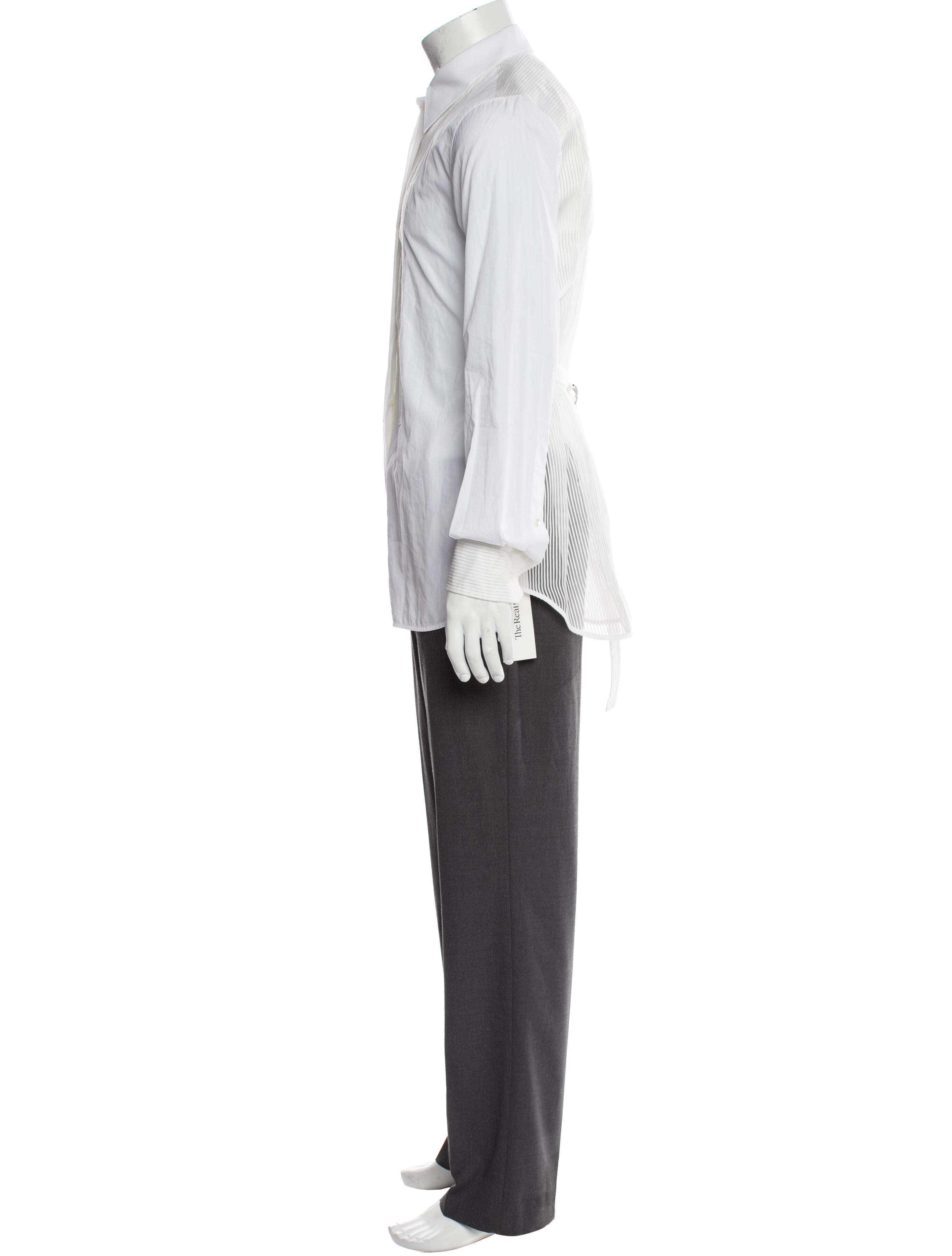 Helmut Lang Long Sleeve Tuxedo Shirt