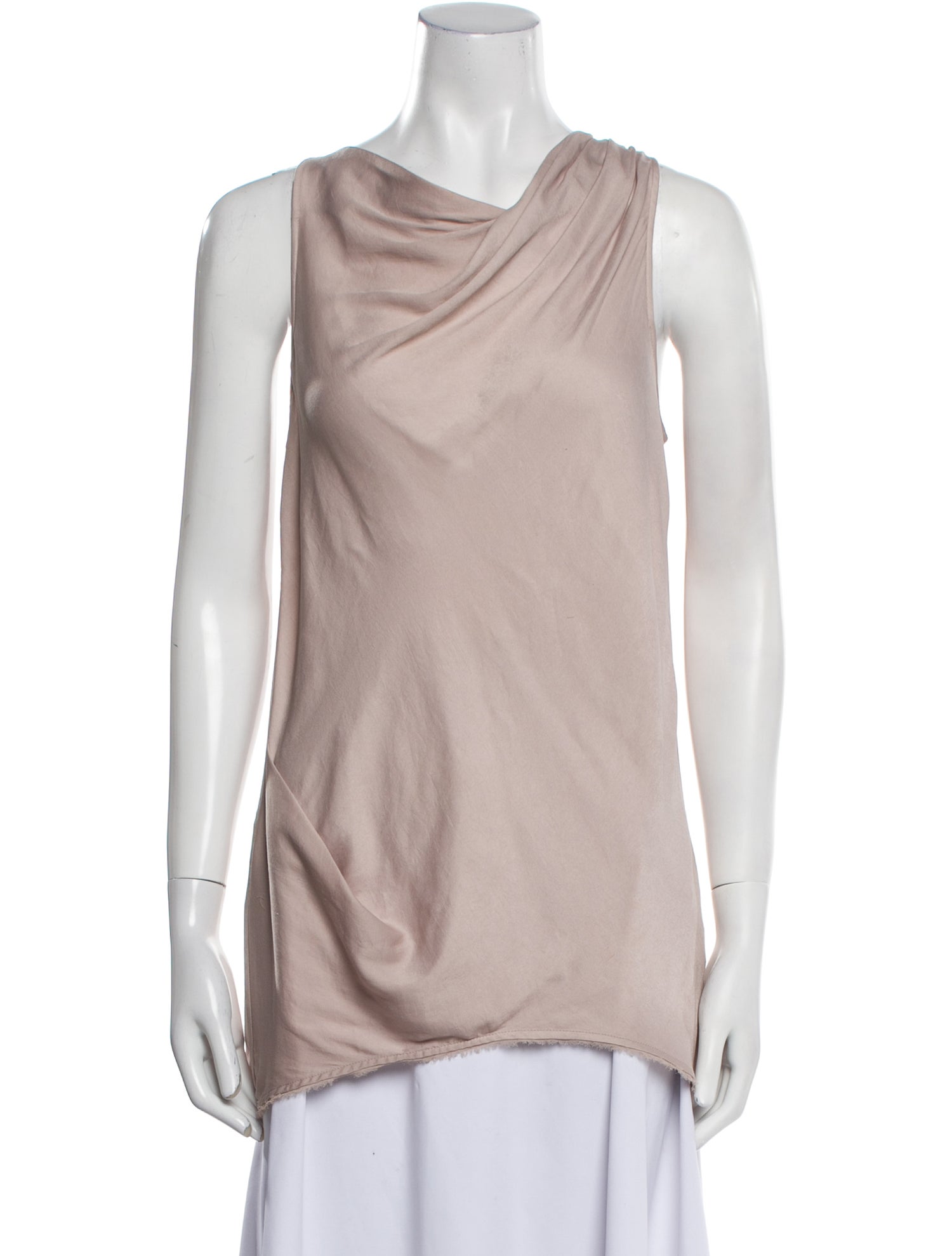 Helmut Lang Cowl Neck Sleeveless Tunic