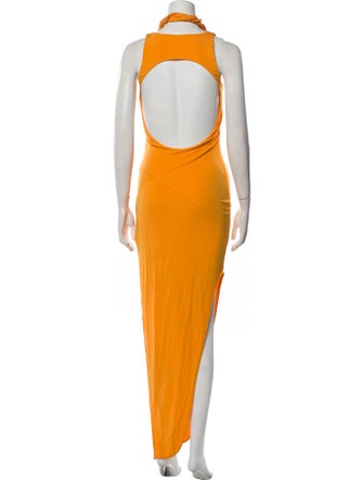 Helmut Lang Cowl Neck Long Dress