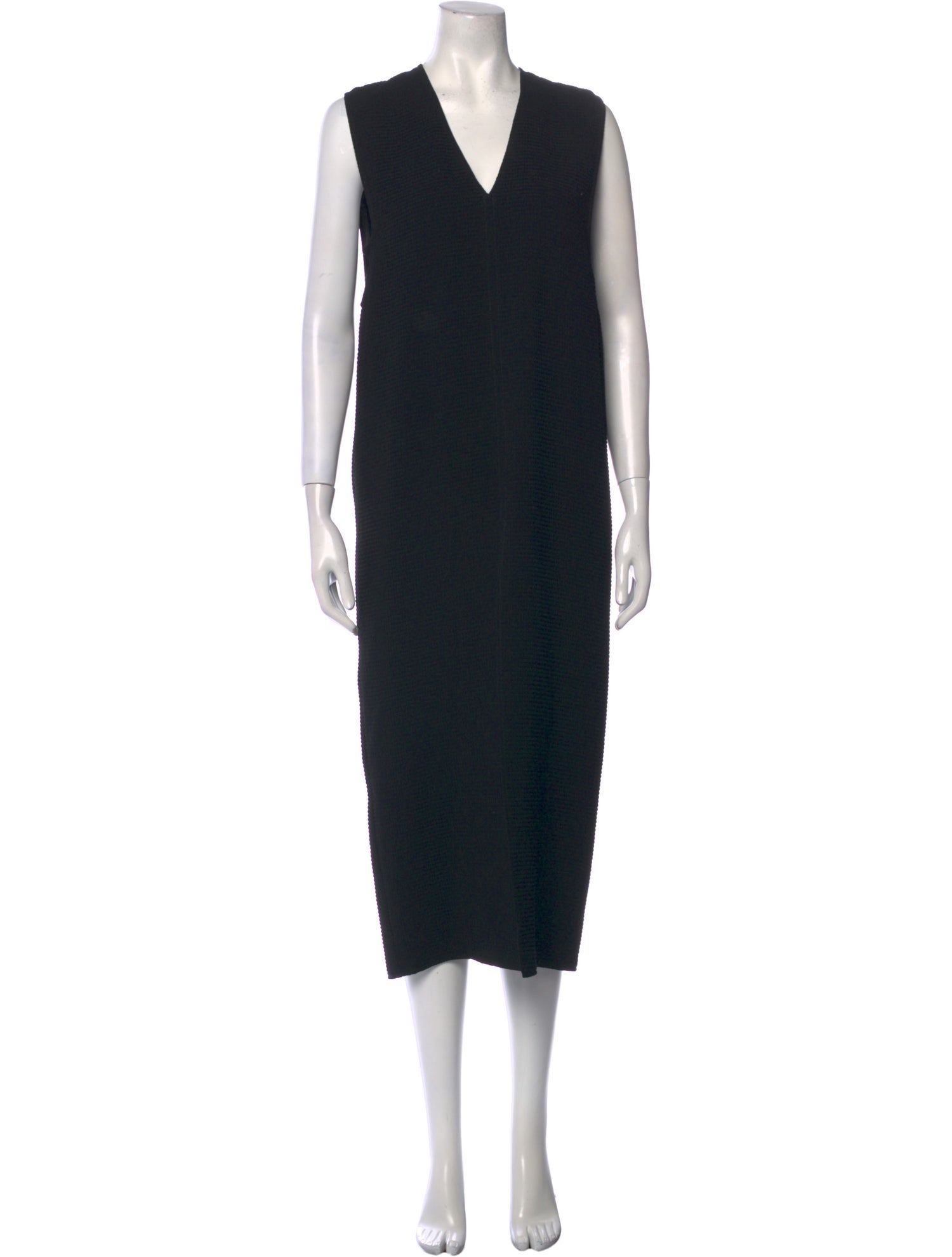 Helmut Lang V-Neck Long Dress