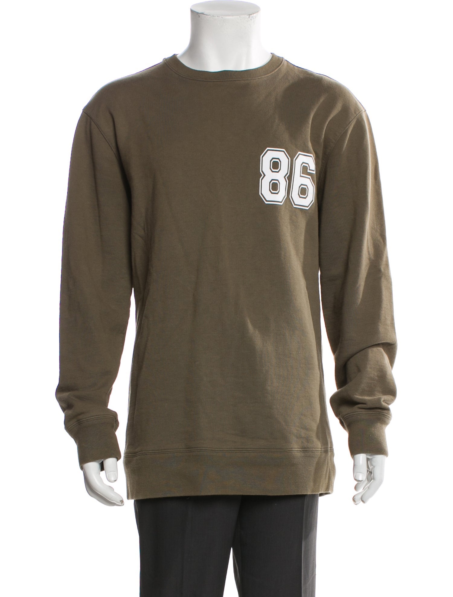 Helmut Lang Graphic Print Crew Neck Sweatshirt